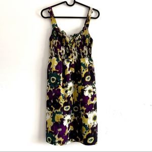 ANTHROPOLOGIE Maeve Giverny Silk Floral Dress XS